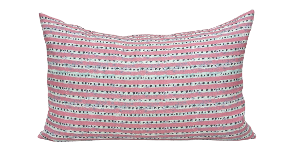 Twin Lumbar in Dragon Fruit Dotted Stripe