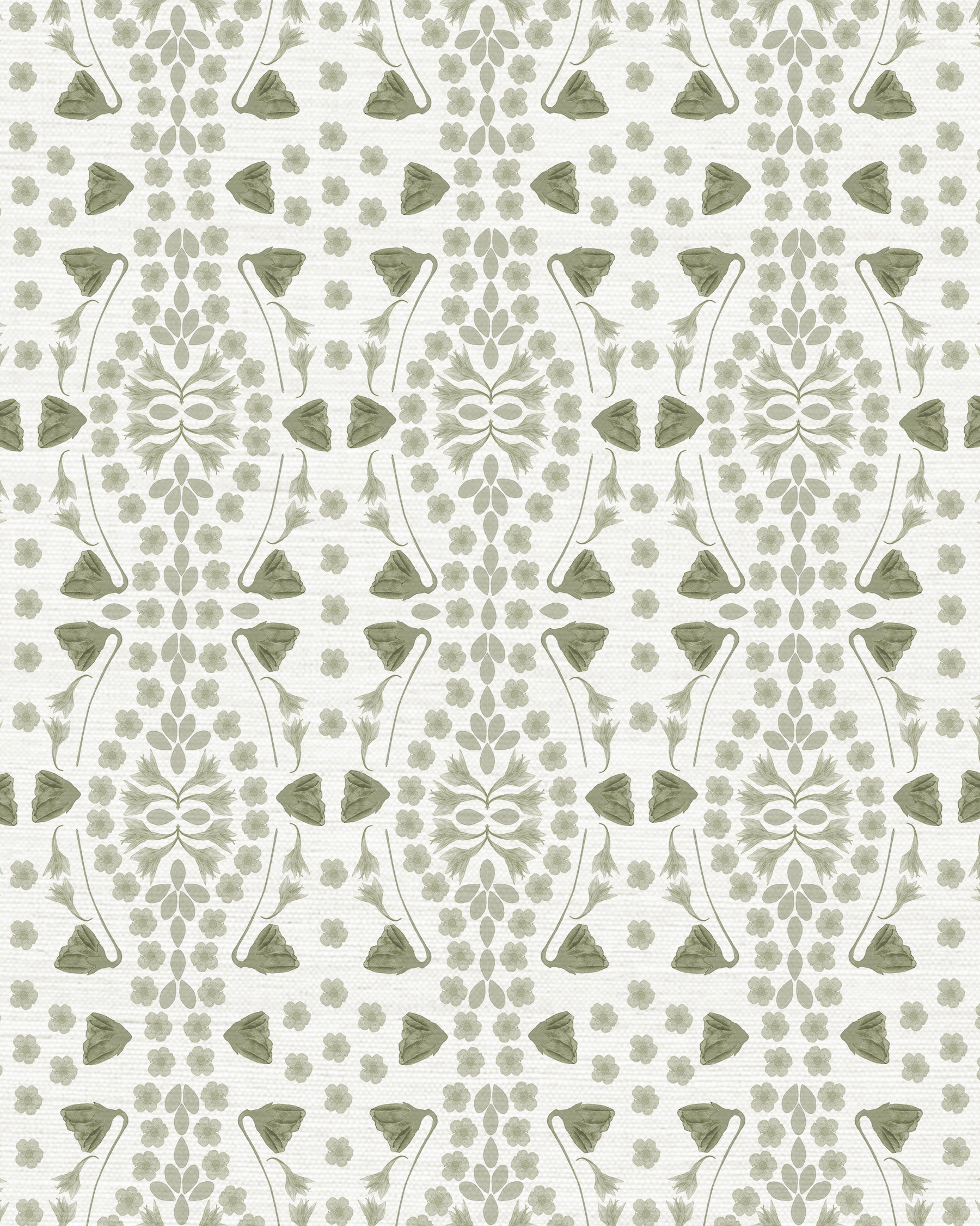 Kaleidoscope Garden Grasscloth