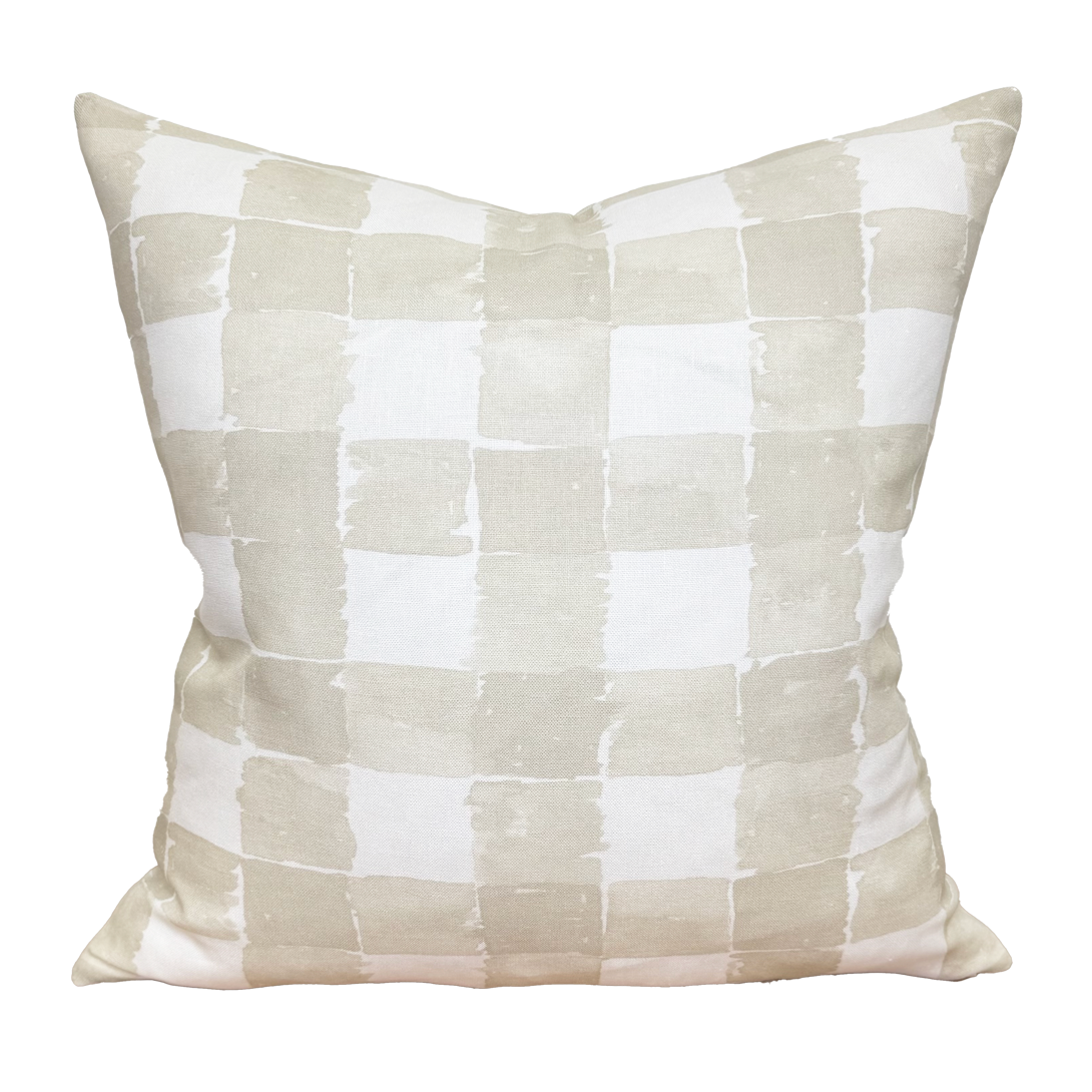 Pillow in Mom's Plaid