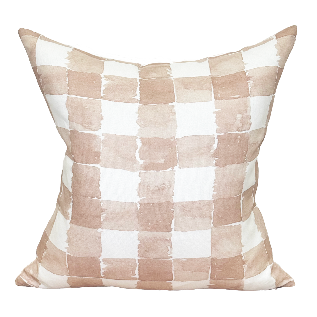 Pillow in Mom's Plaid