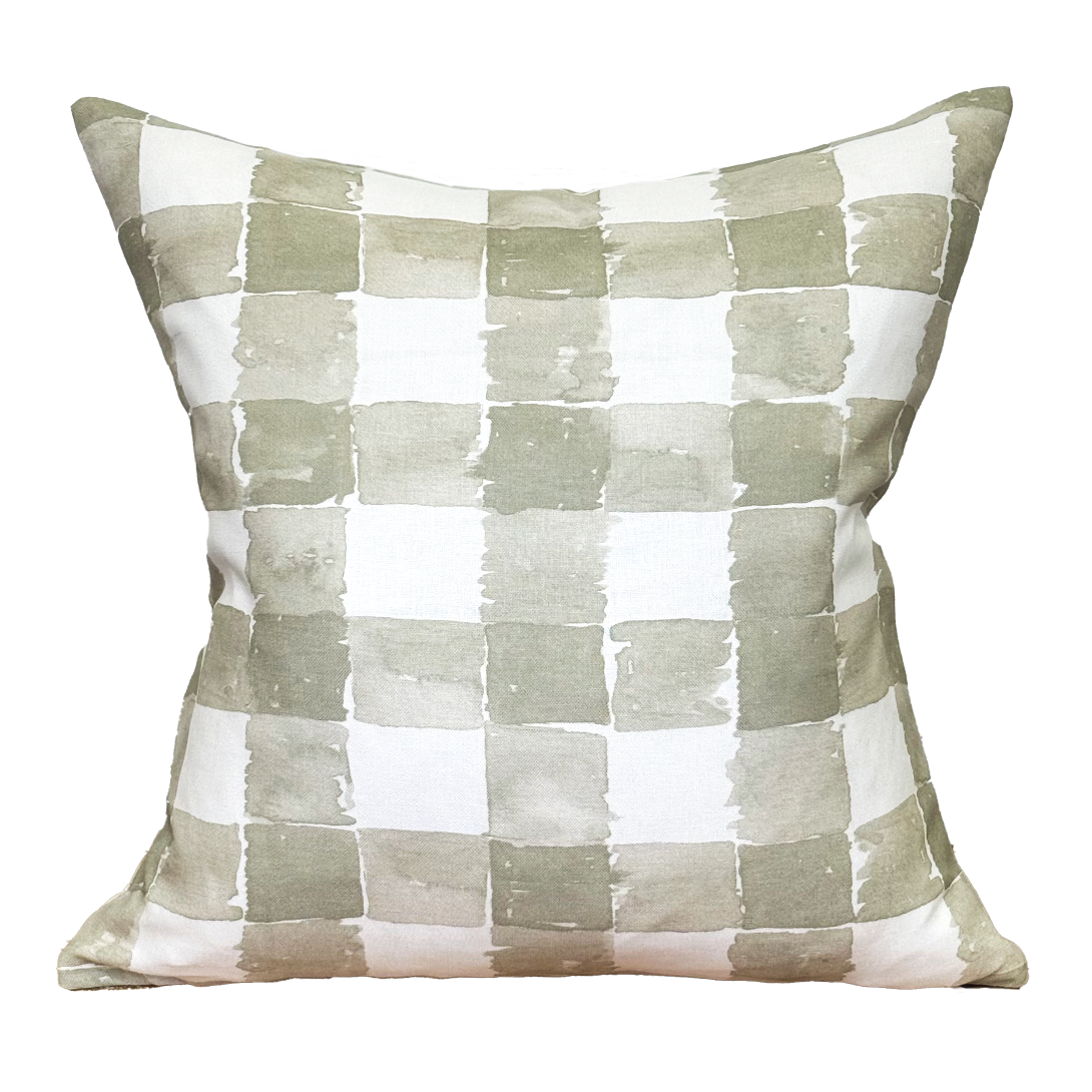 Pillow in Mom's Plaid