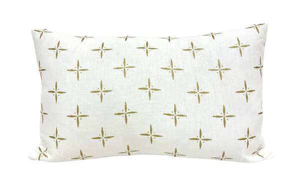 Twin Lumbar in Petite Cross + Dot Gilded Ivory