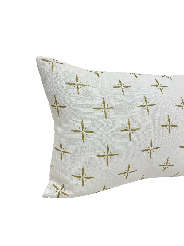 Twin Lumbar in Petite Cross + Dot Gilded Ivory