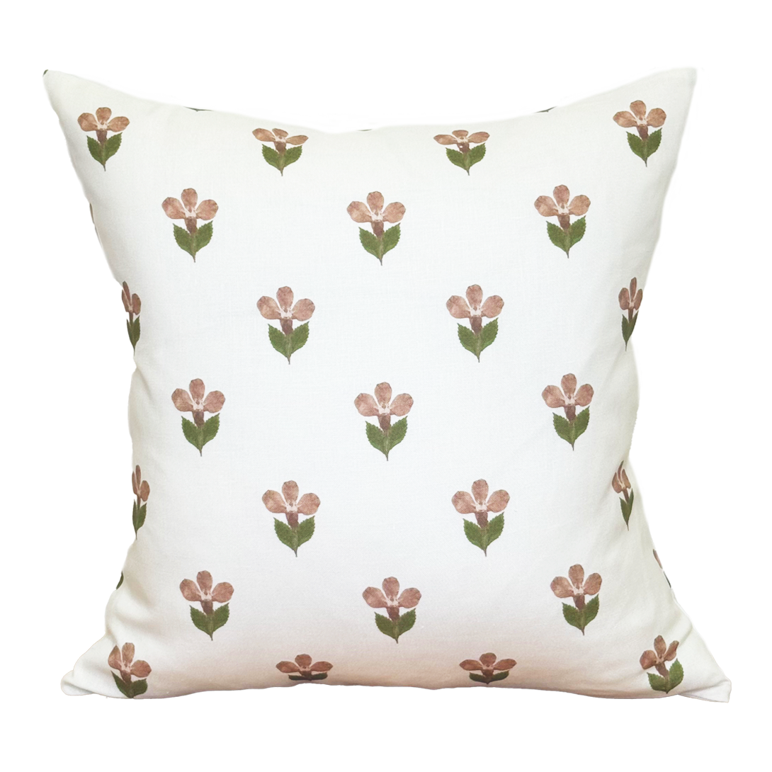 Pillow in Pressed Petunia