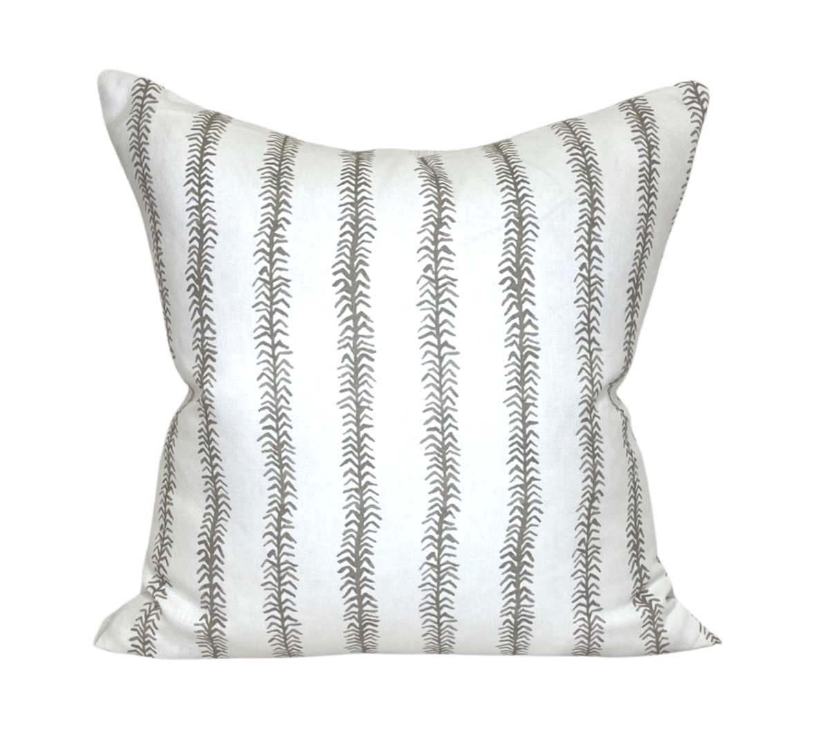 Pillow in Viney Stripe Smokey