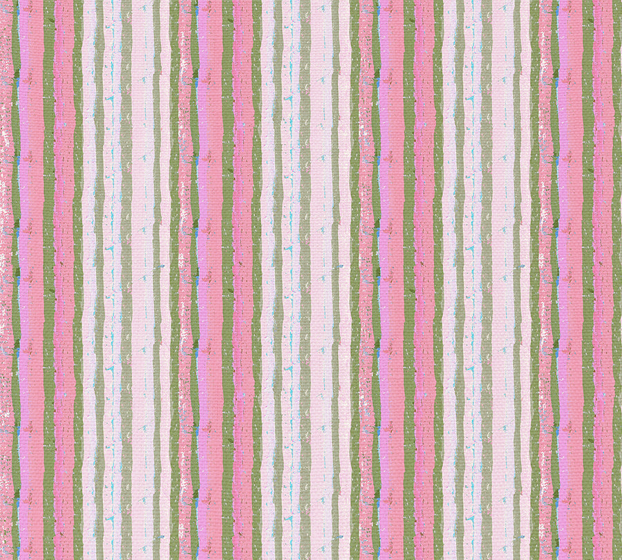 Dragon Fruit Cabana Stripe Swatch