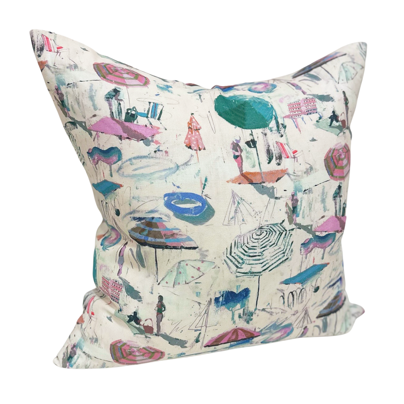 Dragon Fruit Beach Throw Pillow