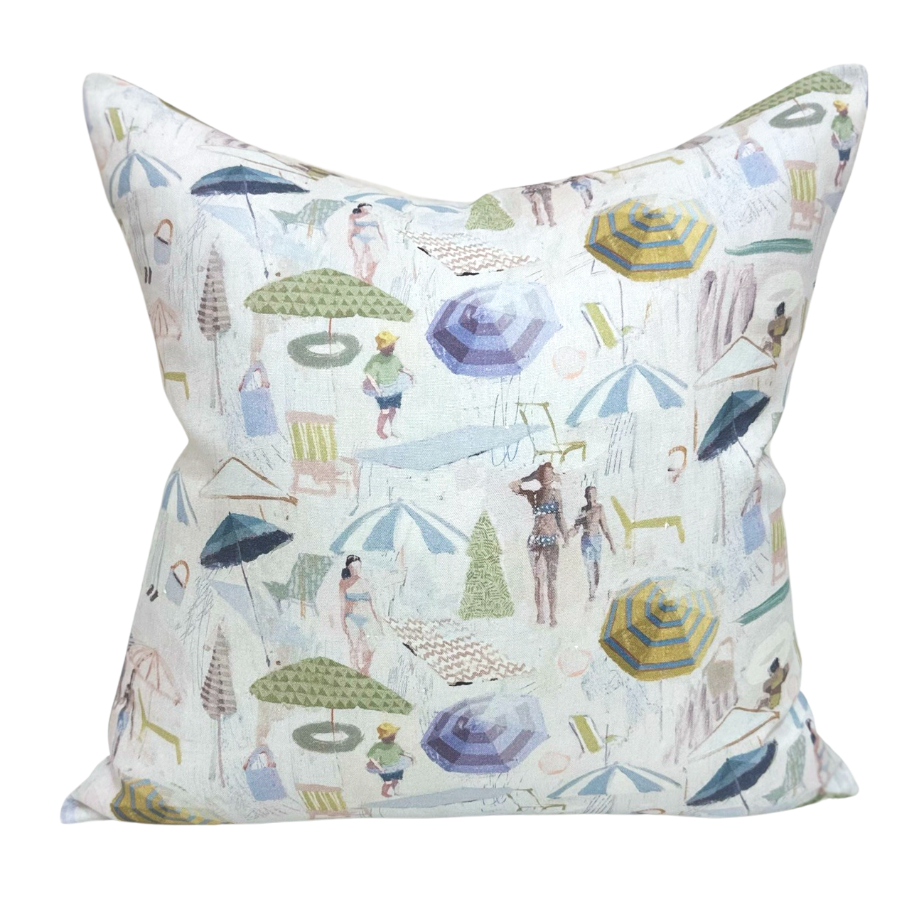 Honeydew Beach Throw Pillow