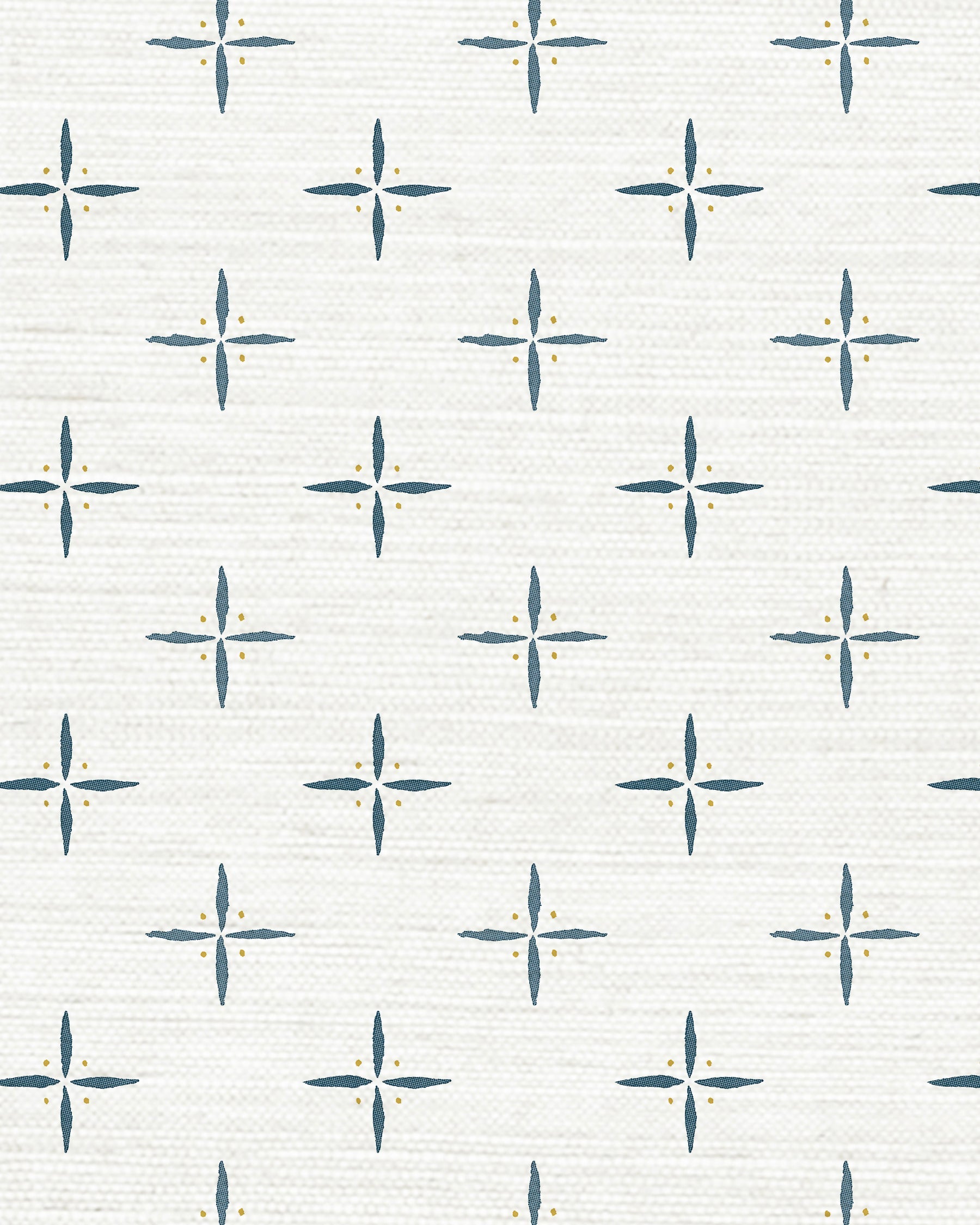 Petite Cross + Dot Grasscloth