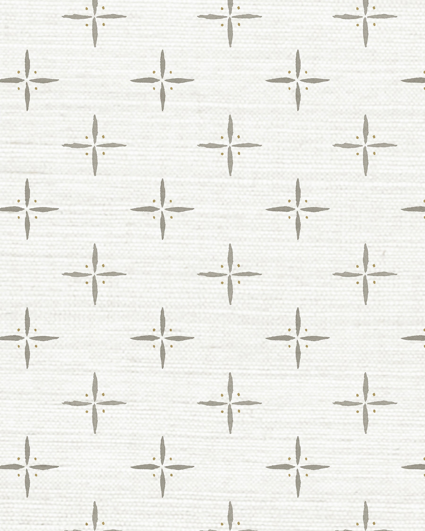Petite Cross + Dot Grasscloth
