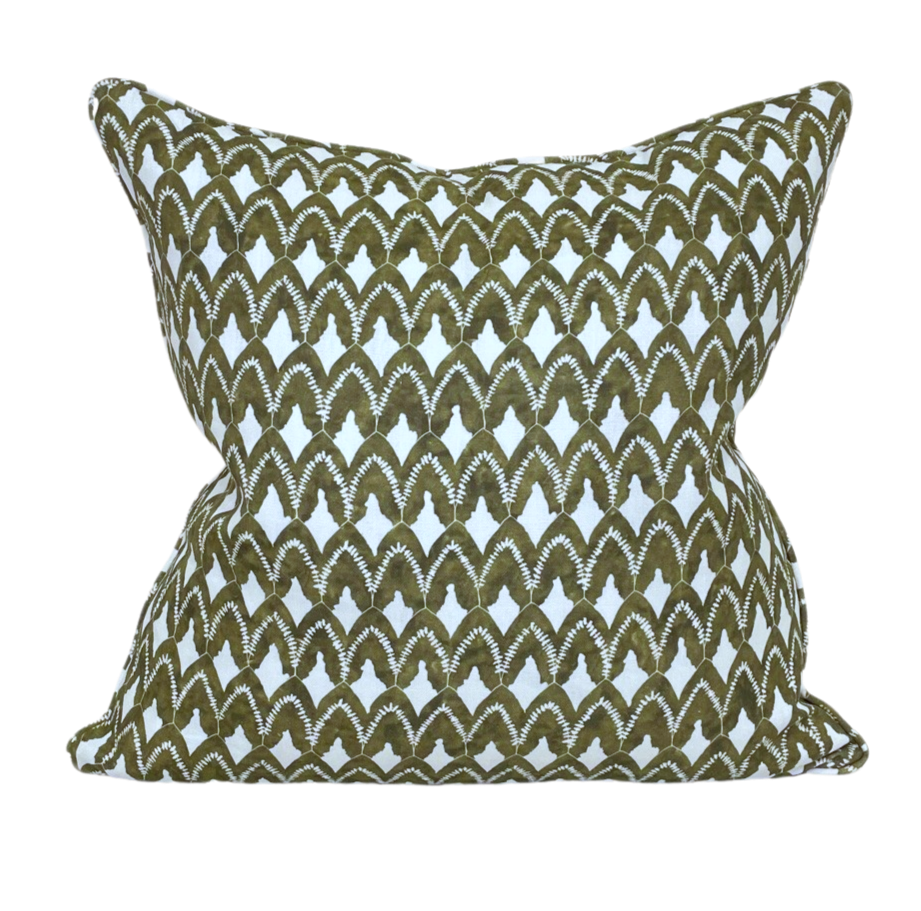 Pillow in Arrowhead Relief Moss