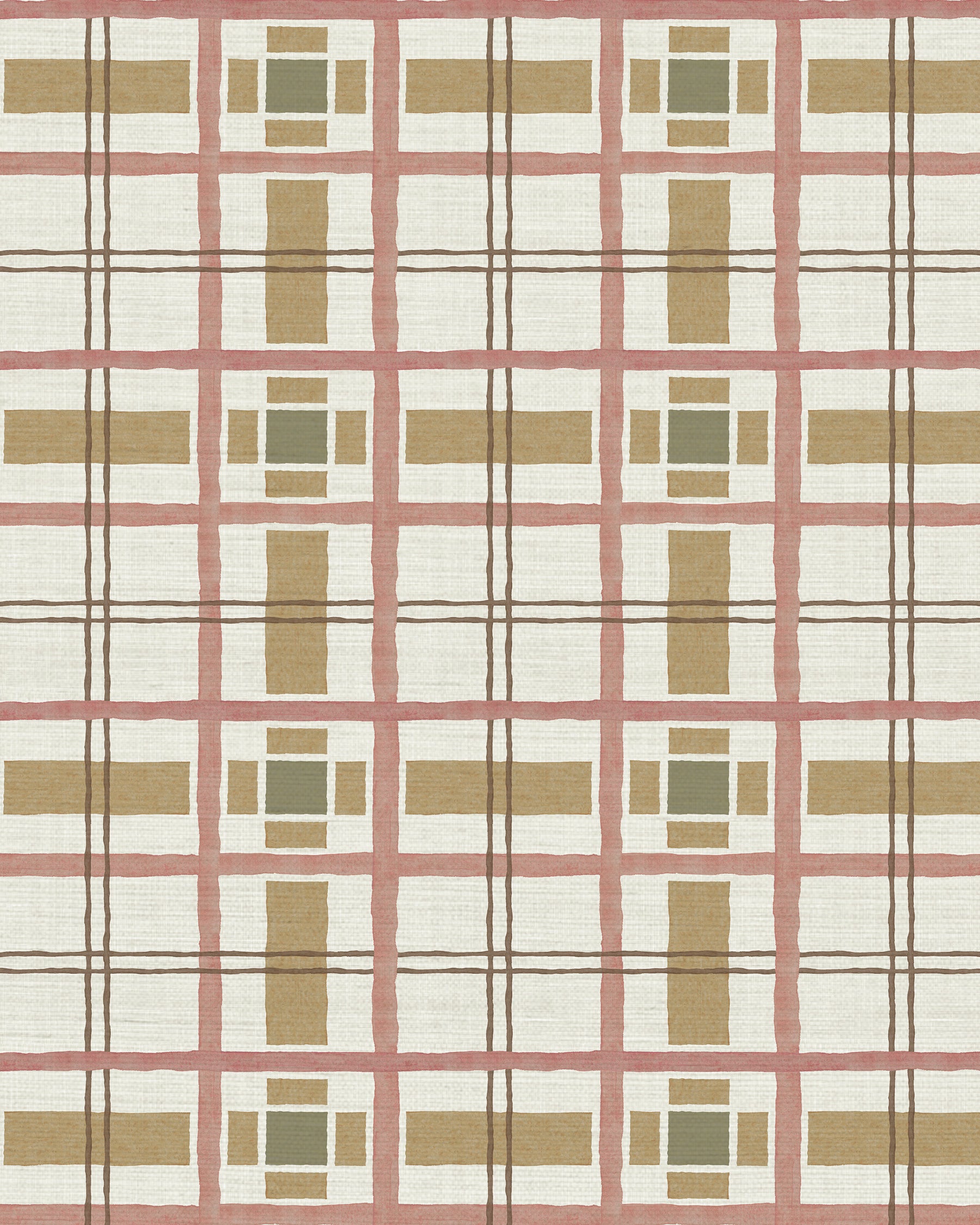 Hannah's Plaid Grasscloth