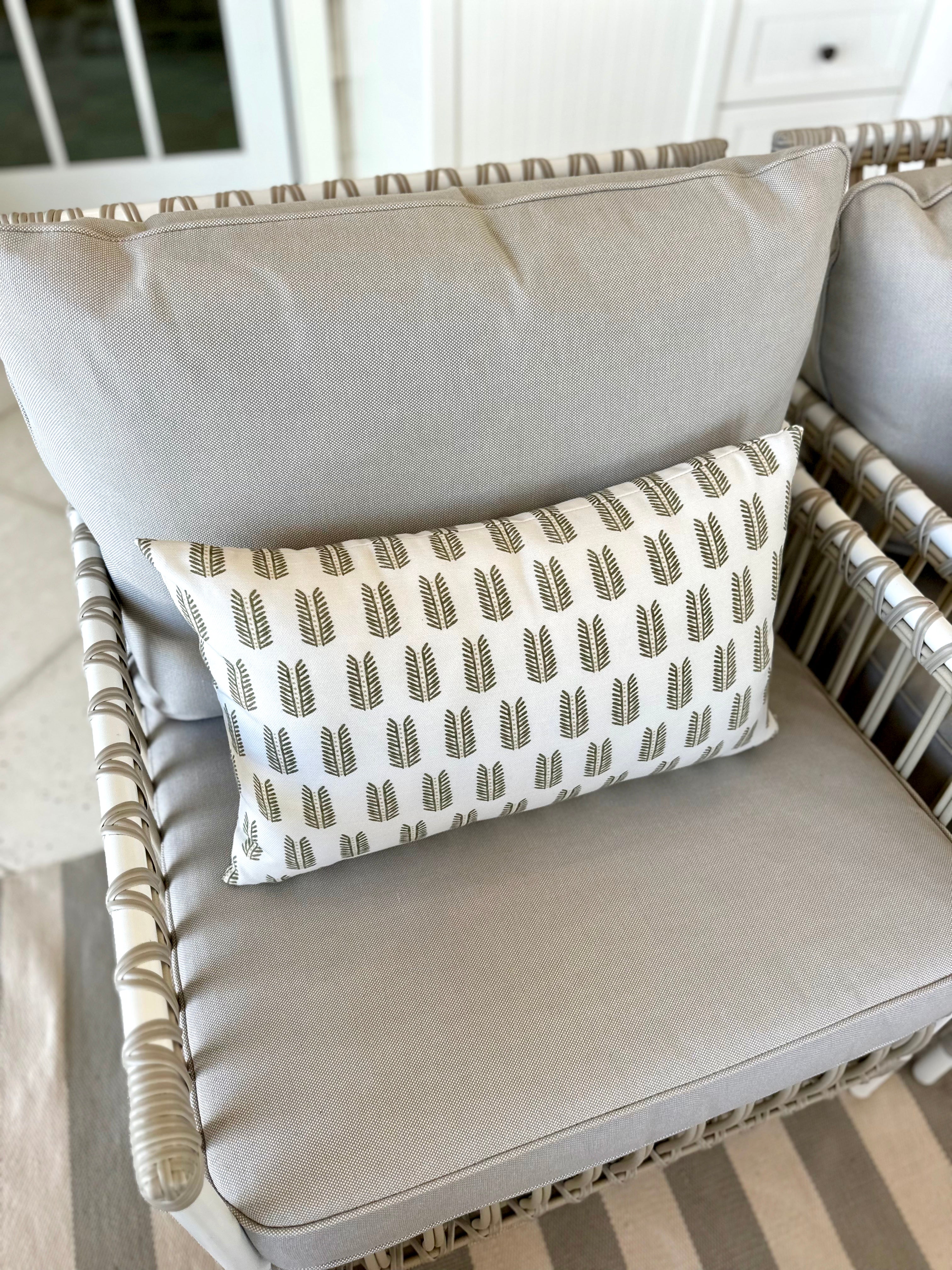 Porch Perfect Pillow in Leaf Grove
