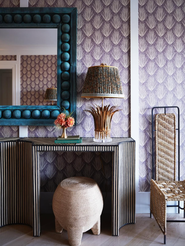 Palm Parade Relief Grasscloth