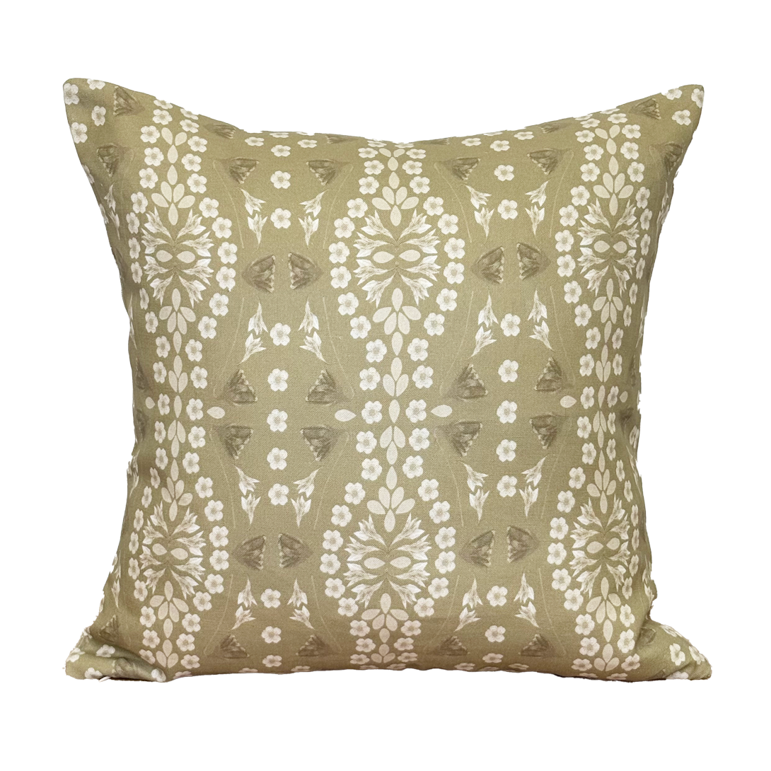 Pillow in Kaleidoscope Garden Relief