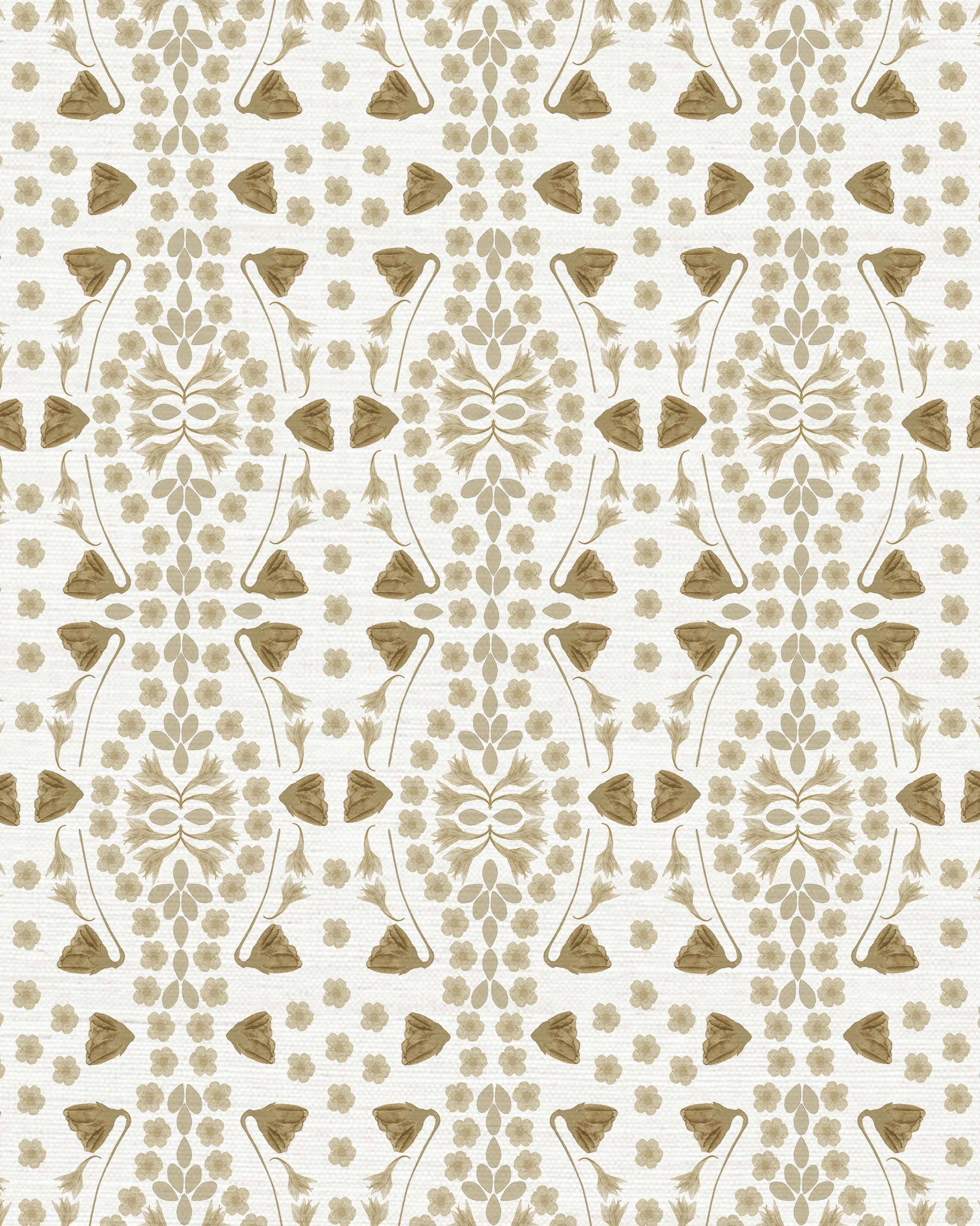 Kaleidoscope Garden Grasscloth