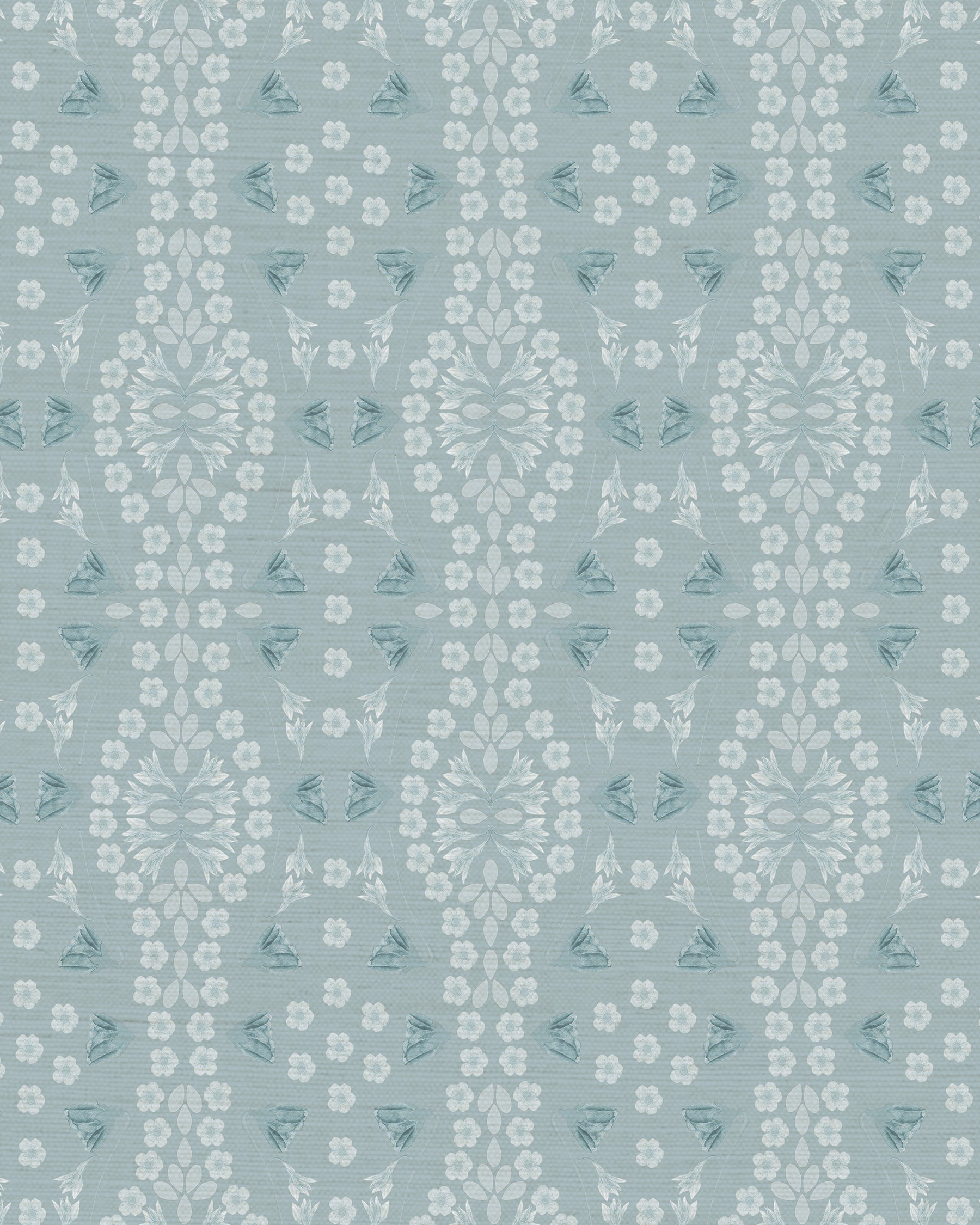 Kaleidoscope Garden Relief Grasscloth