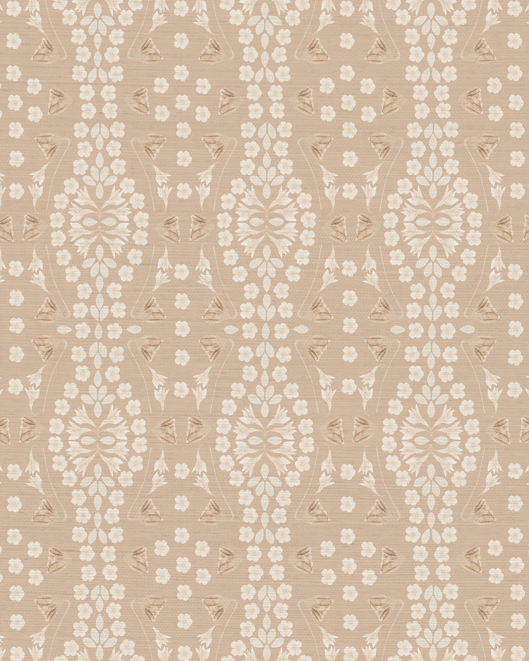 Kaleidoscope Garden Relief Grasscloth