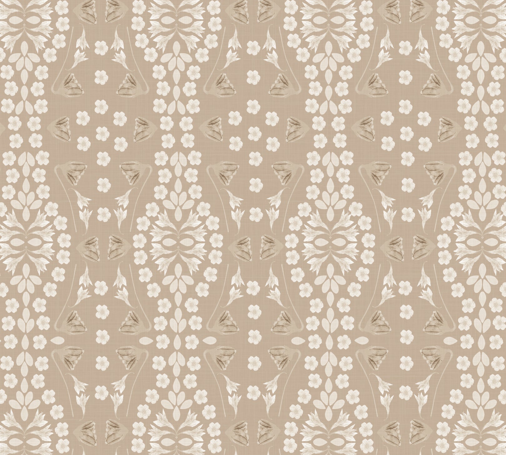 Pillow in Kaleidoscope Garden Relief