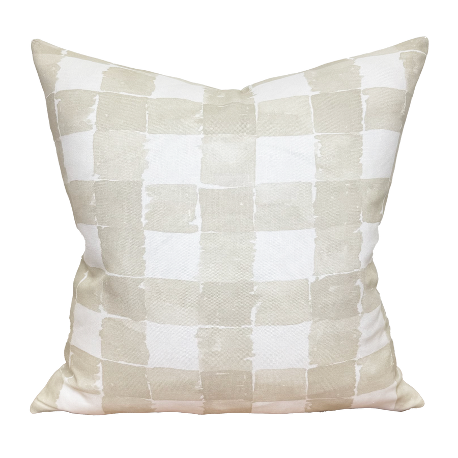 Pillow in Mom's Plaid