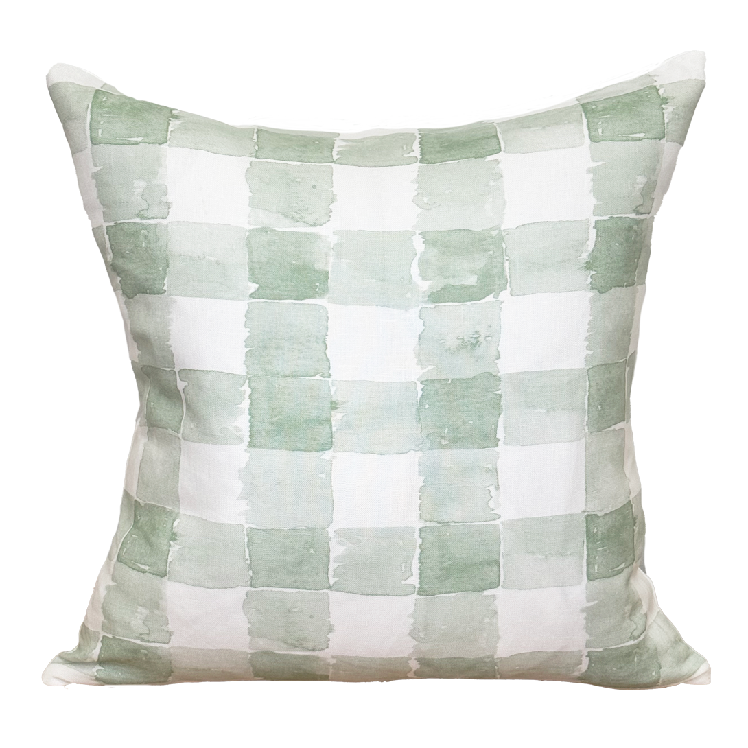 Pillow in Mom's Plaid