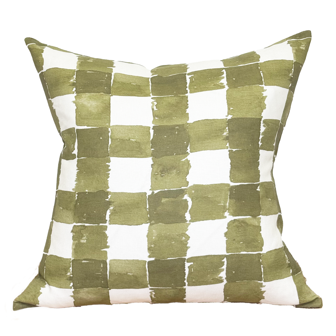 Pillow in Mom's Plaid