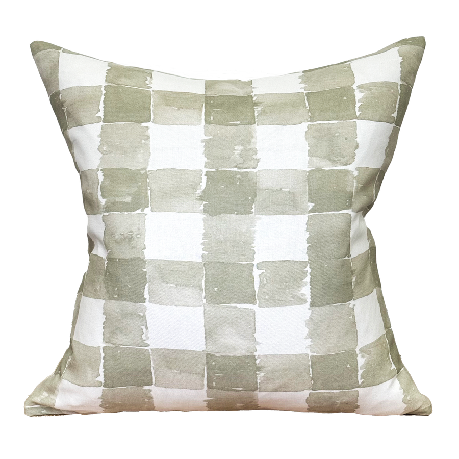 Pillow in Mom's Plaid