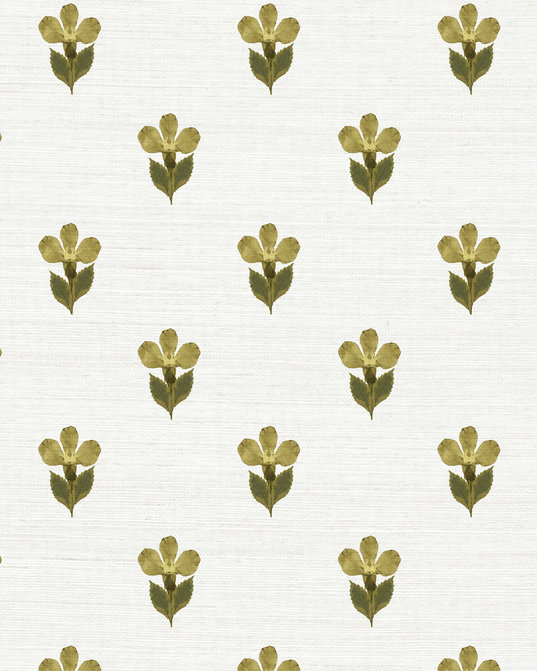 Pressed Petunia Grasscloth