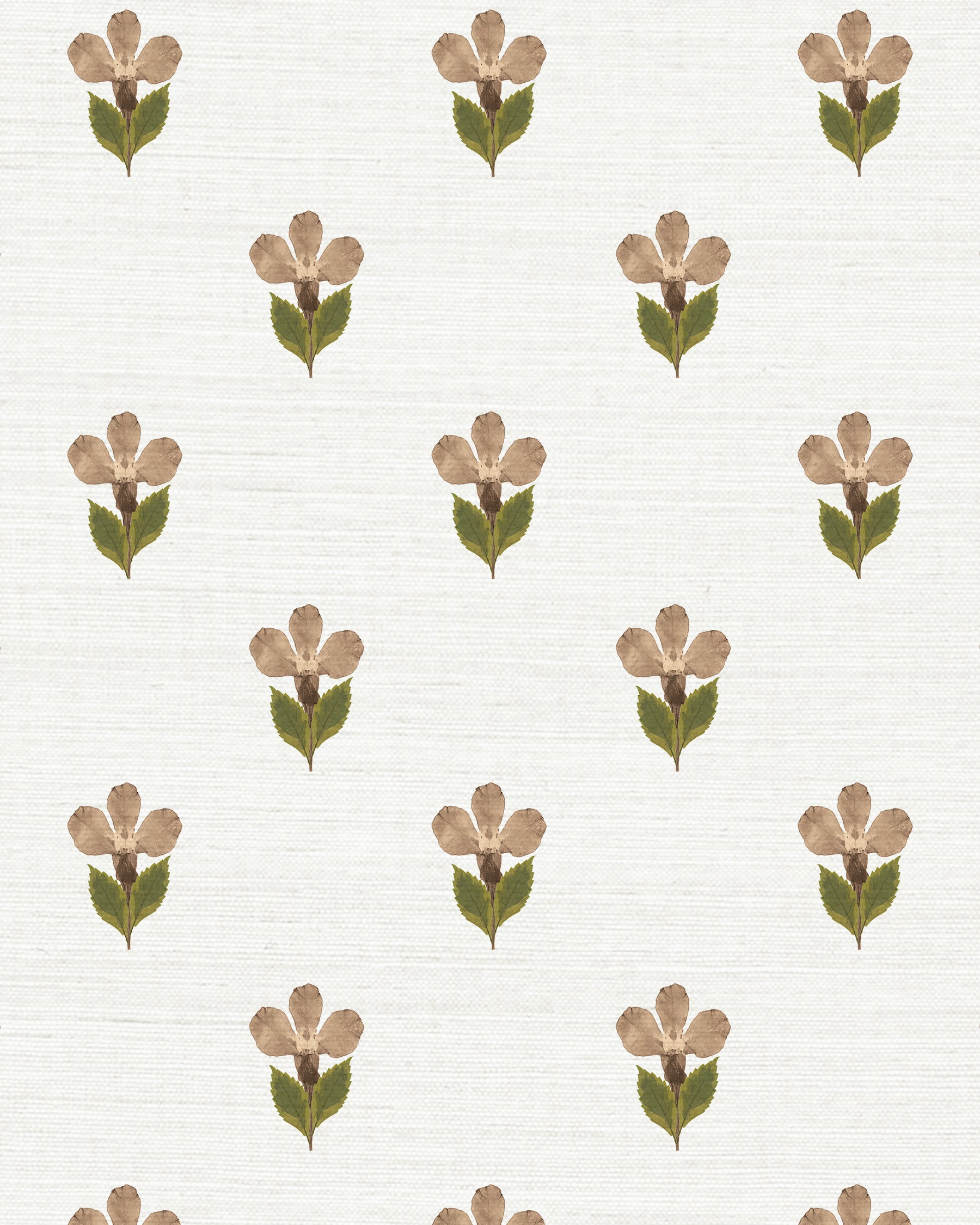 Pressed Petunia Grasscloth