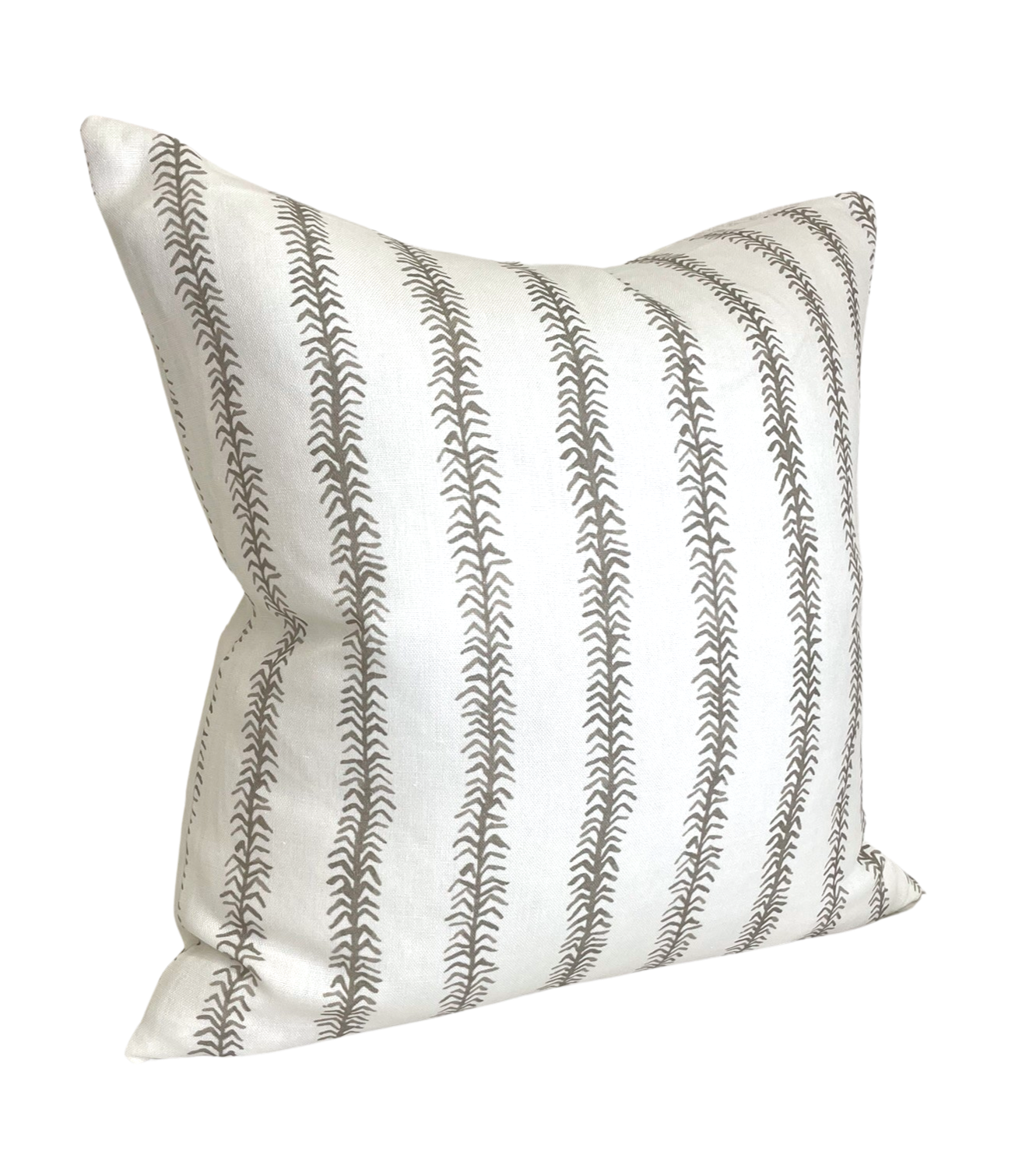 Pillow in Viney Stripe Smokey