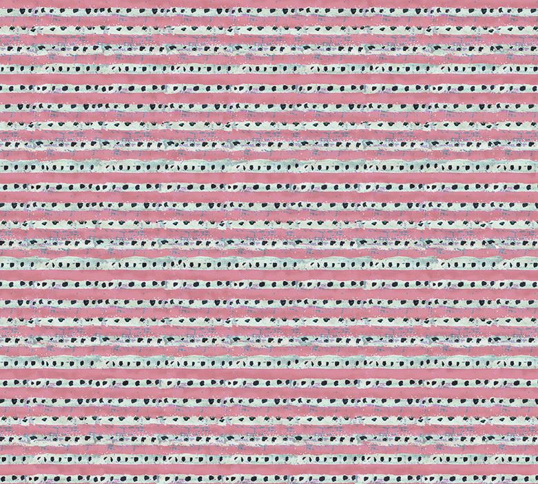Dragon Fruit Dotted Stripe Throw Pillow
