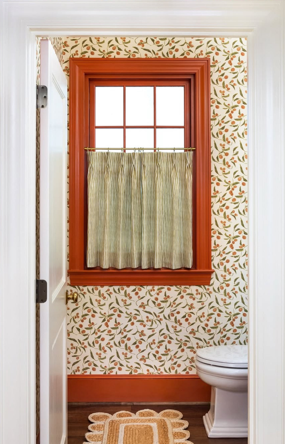 Kumquat Grasscloth