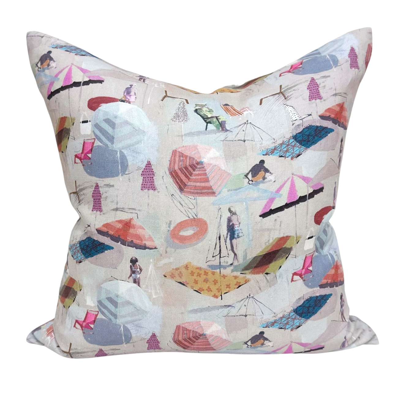 Berry Beach Throw Pillow
