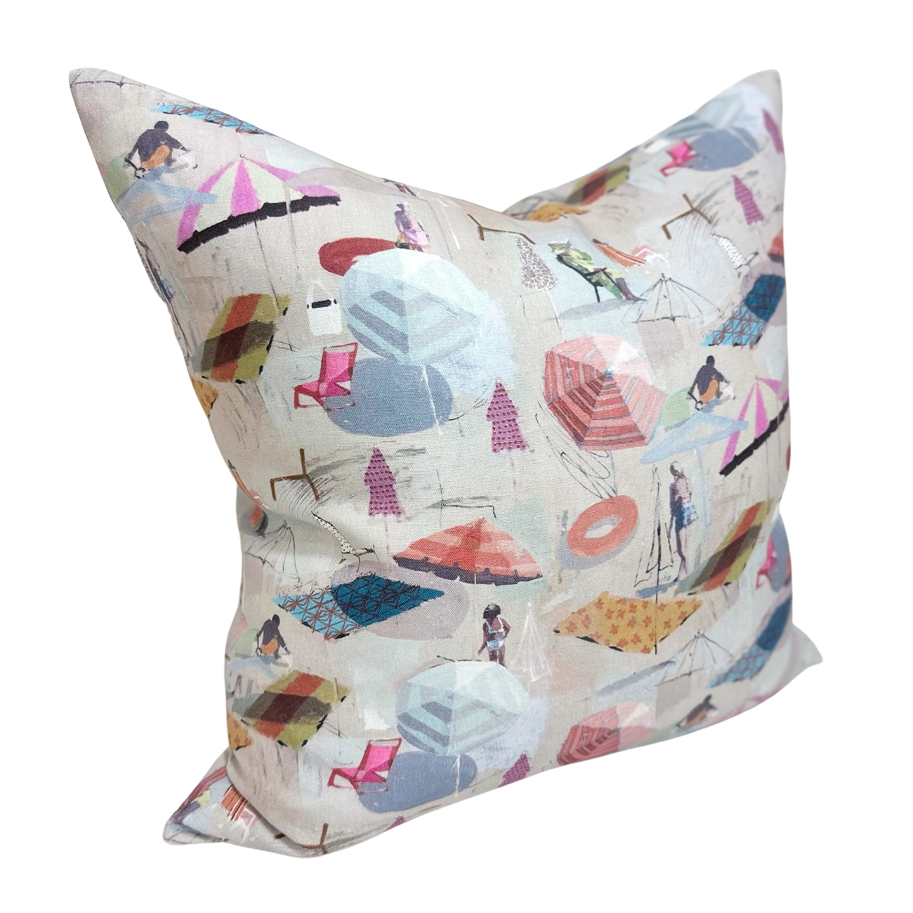 Berry Beach Throw Pillow