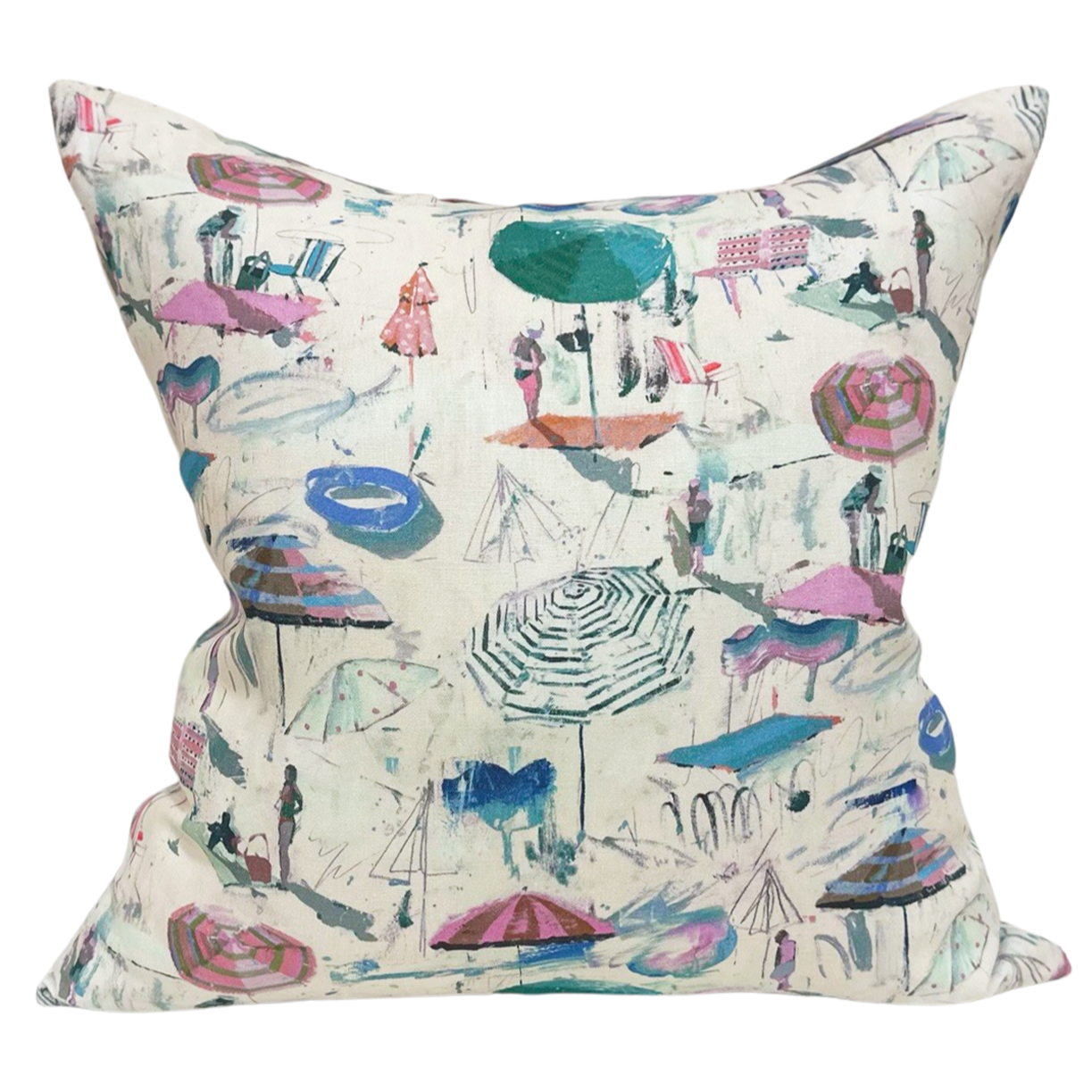 Dragon Fruit Beach Throw Pillow