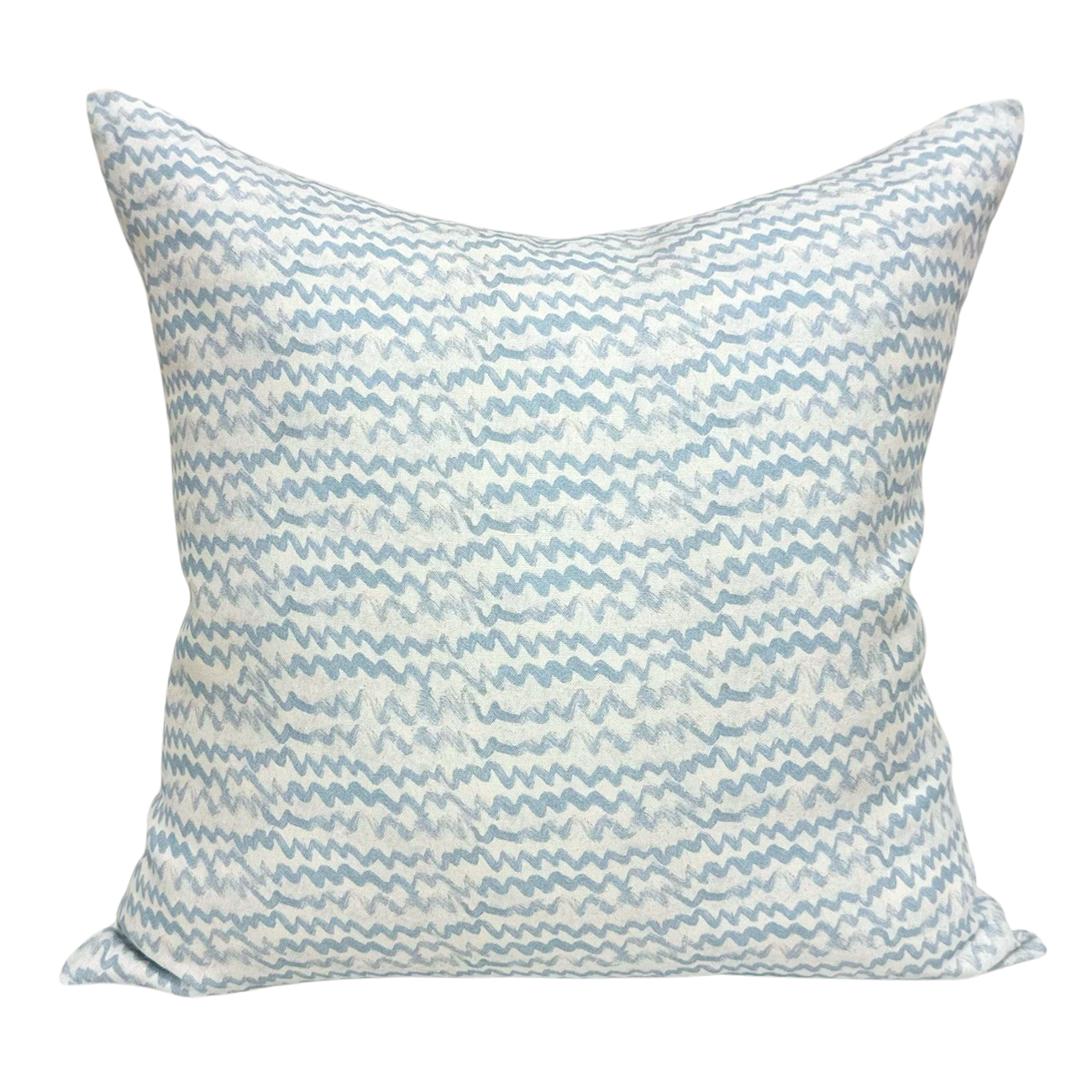 Honeydew Waves Throw Pillow