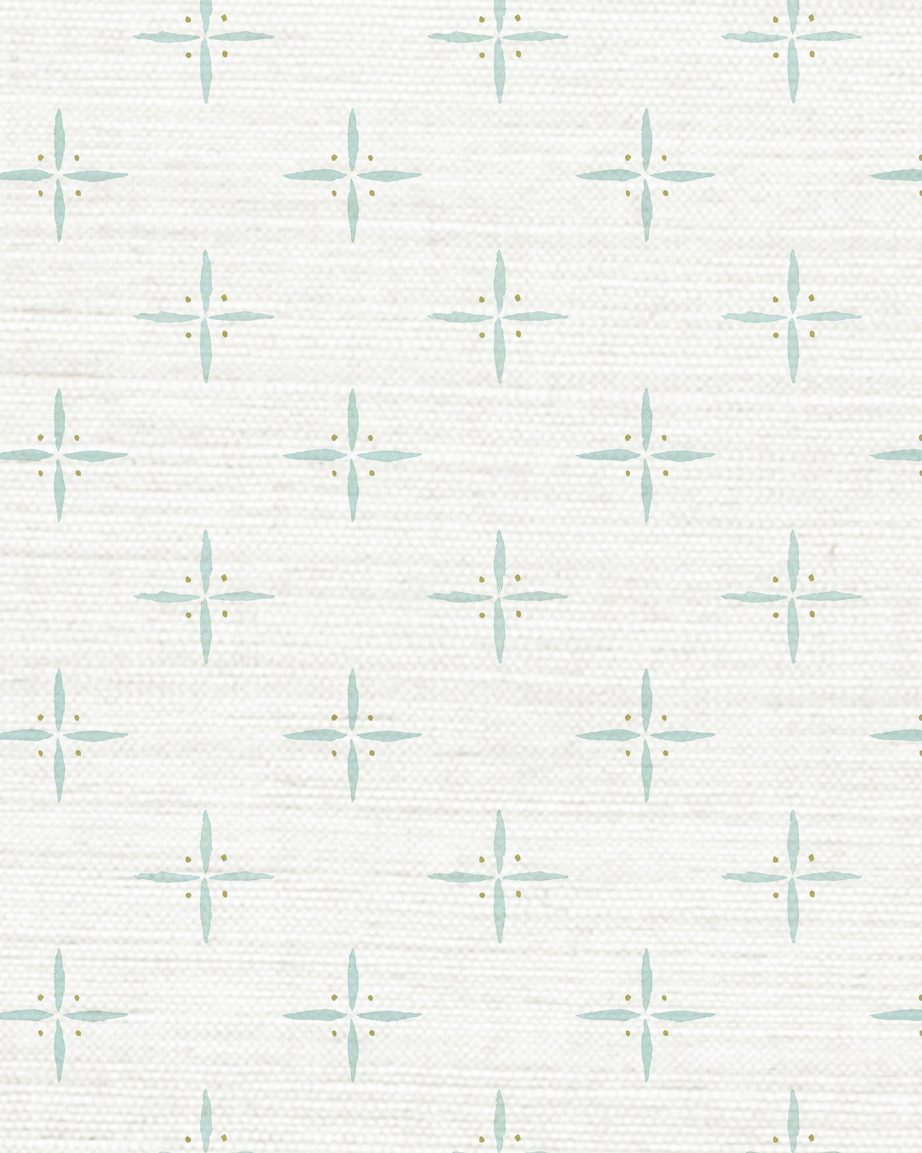 Petite Cross + Dot Grasscloth